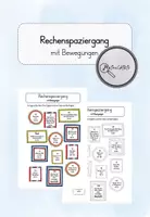 Vorschau - Arbeitsblätter - Rechenspaziergang mit Bewegungen zum Einmaleins - Deckblatt
