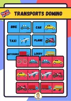 Vista previa - Juegos / Gamificación - Domino transports / vehicles - Portada