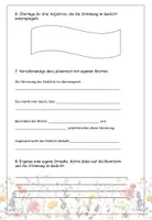 Vorschau - Arbeitsblätter - Arbeitsblatt „Schöner Frühling“ – Ein Frühlingsgedicht untersuchen (Klasse 5–6; DaZ-geeignet, inkl. Lösung) - Seite 2