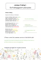 Vorschau - Arbeitsblätter - Arbeitsblatt „Schöner Frühling“ – Ein Frühlingsgedicht untersuchen (Klasse 5–6; DaZ-geeignet, inkl. Lösung) - Seite 3