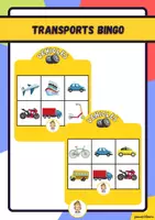 Vista previa - Juegos / Gamificación - Bingo Transports Vehicles - Portada