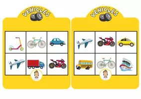 Vista previa - Juegos / Gamificación - Bingo Transports Vehicles - página 1