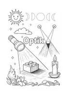 Vorschau - Mal- und Bastelvorlagen - Optik Ausmalbild Deckblatt - Deckblatt