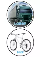 Vista previa - Juegos / Gamificación - Round Flashcards Transports /vehicles - página 3