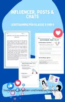 Vorschau - Arbeitsblätter - Influencer, Posts & Chats - Lesetraining für Klasse 5 und 6 - Deckblatt