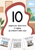 anteprima - Esercizi - Schede didattiche per descrivere gli ambienti della casa in inglese - Pagina di copertina