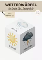 Vorschau - Spiele - Wetterwürfel Kita & Grundschule | Wetter lernen Kinder im Morgenkreis Sachunterricht - Deckblatt