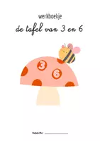 Voorbeeld - tafelboekje van 3 en 6 - Voorblad