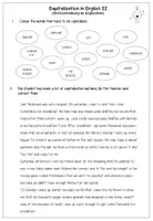 Vorschau - Arbeitsblätter - Englisch: Übungen zur Großschreibung - Capitalization - Seite 2