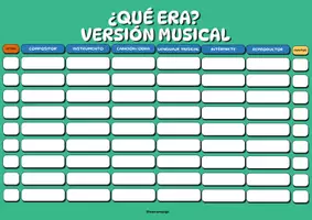 Vista previa - Juegos / Gamificación - ¿QUÉ ERA? VERSIÓN MUSICAL - Portada