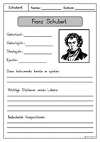Vorschau - Unterrichtsreihen - Komponist, Franz Schubert, Lebenslauf, sinnentnehmendes Lesen - Seite 3