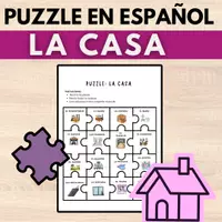 Vista previa - Juegos / Gamificación - House Vocabulary Puzzle | Puzzle de la Casa en Español - Portada