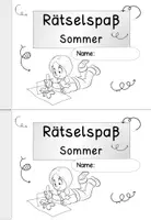 Vorschau - Arbeitsblätter - Sommer | Freiarbeit | Rätsel | Klasse 1-3 - Seite 1