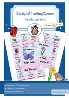 Vorschau - Spiele - Lesespiel Frühling/Sommer: Ich habe...wer hat...? - Deckblatt