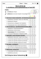 Vorschau - Arbeitsblätter - Leistungs-Check für die 3. LFS im Fach ES - Seite 1
