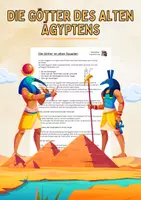 Vorschau - Arbeitsblätter - Die Götter des alten Ägyptens - Deckblatt