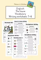 Vorschau - Arbeitsblätter - Homeschooling: The house Writing Worksheets - Deckblatt