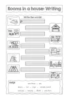 Vorschau - Arbeitsblätter - Homeschooling: The house Writing Worksheets - Seite 2