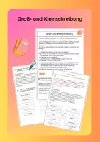 Vorschau - Arbeitsblätter - Groß- und Kleinschreibung - Deckblatt