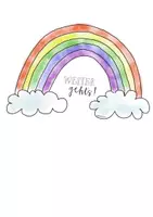 Vorschau - Bildkarten - Regenbogen Motivationskärtchen (versch. Dateiformate!) - Deckblatt