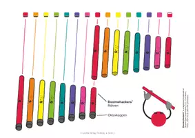 Vorschau - Arbeitsblätter - Weihnachtslied für die Rainbow Instrumente - Fröhliche Weihnacht überall - Seite 1