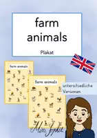 Vorschau - Arbeitsblätter - farm animals - Materialpaket - Seite 1