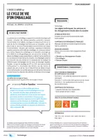 Aperçu - Préparation de séance / Séance complète - Le cycle de vie d'un emballage - Cycle 4 - Page 1