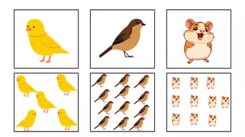 Προεπισκόπηση - Flashcards - les animaux et les nombres 1-12 - Σελίδα 1