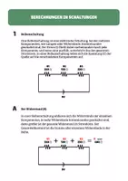 Vorschau - Arbeitsblätter - Berechnungen in elektrischen Schaltungen - Deckblatt