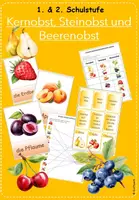 Vorschau - Spiele - Kern-, Stein- und Beerenobst - 1. & 2. Schulstufe - Deckblatt