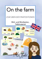 Vorschau - Präsentationen/Tafelbilder - On the farm_Bild- und Wortkarten, Tafelmaterial - Deckblatt