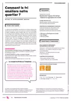 Aperçu - Préparation de séance / Séance complète - Comment le tri améliore notre quartier - Cycle 2 - Page 1