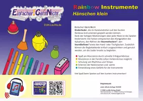 Vorschau - Arbeitsblätter - Kinderlied für die Rainbow Instrumente - Hänschen klein - Deckblatt