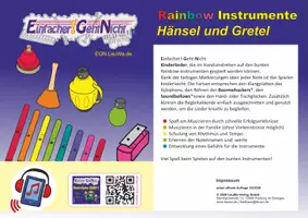 Vorschau - Arbeitsblätter - Kinderlied für die Rainbow Instrumente - Hänsel und Gretel - Deckblatt