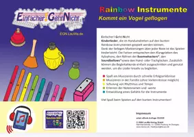 Vorschau - Arbeitsblätter - Kinderlied für die Rainbow Instrumente - Kommt ein Vogel geflogen - Deckblatt