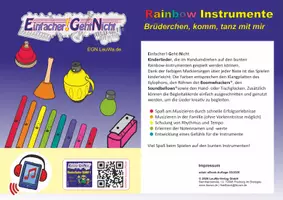 Vorschau - Arbeitsblätter - Kinderlied für die Rainbow Instrumente - Brüderchen, komm, tanz mit mir - Deckblatt