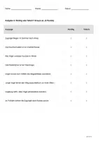 Vorschau - Test - Klassenarbeit Leseverständnis Klasse 4 – Zugvögel | mit LRS-Version, Musterlösung - Seite 3