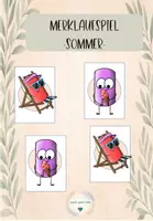 Vorschau - Spiele - Merklaufspiel-Sommer laufen- merken - bewegen - Deckblatt