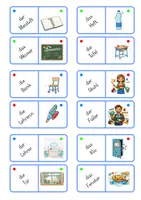 anteprima - Materiale di supporto/inclusione - Der Schulsachen Domino - Deutsch L2 - Pagina 2