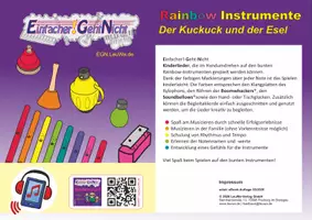 Vorschau - Arbeitsblätter - Kinderlied für die Rainbow Instrumente - Der Kuckuck und der Esel - Deckblatt