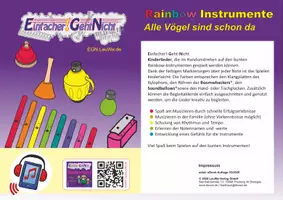 Vorschau - Arbeitsblätter - Kinderlied für die Rainbow Instrumente - Alle Vögel sind schon da - Deckblatt
