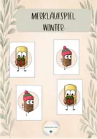 Vorschau - Spiele - Merklaufspiel-Winter laufen - merken - Freude - Deckblatt