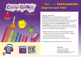 Vorschau - Arbeitsblätter - Kinderlied für die Rainbow Instrumente - Zeigt her eure Füße - Deckblatt