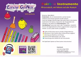 Vorschau - Arbeitsblätter - Kinderlied für die Rainbow Instrumente - Ri-ra-rutsch, wir fahren mit der Kutsch - Deckblatt