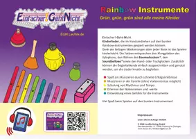Vorschau - Arbeitsblätter - Kinderlied für die Rainbow Instrumente - Grün, grün, grün sind alle meine Kleider - Deckblatt