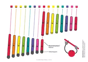 Vorschau - Arbeitsblätter - Kinderlied für die Rainbow Instrumente - Klein Häschen wollt spazieren gehn - Seite 1