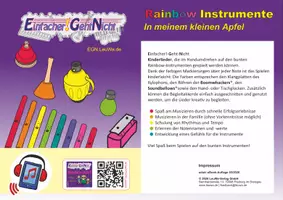 Vorschau - Arbeitsblätter - Kinderlied für die Rainbow Instrumente - In meinem kleinen Apfel - Deckblatt