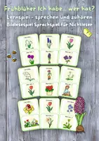 Vorschau - Spiele - 🌷Frühblüher Ich habe... wer hat? Nichtleser Wortschatz Lernspiel Frühling Blumen - Deckblatt