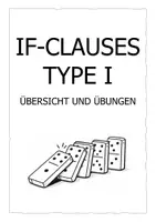 Vorschau - Arbeitsblätter - If-Clauses Type 1 - Übersicht und Übungen - Deckblatt