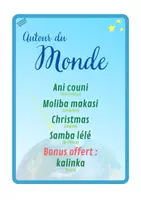 Aperçu - Apprentissages en autonomie - PARTITIONS POUR TONGUE DRUM thème AUTOUR DU MONDE - Page 2